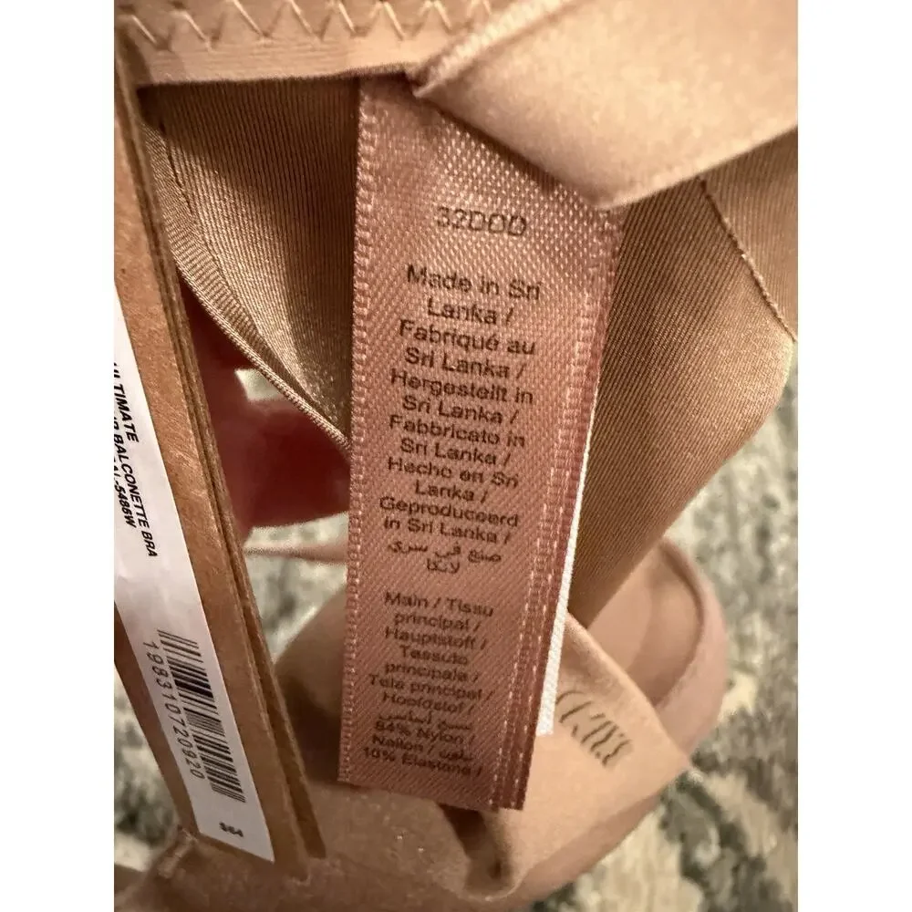Skims Ultimate Push-Up Balconette Bra Sienna 32DDD NWT $64 - Picture 6 of 9
